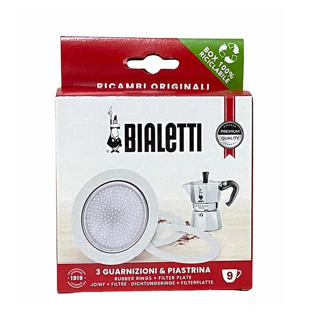Bialetti Moka Express 3 cup | seal kit and filter