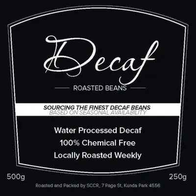 Decaf Roasted Beans 500g - ground