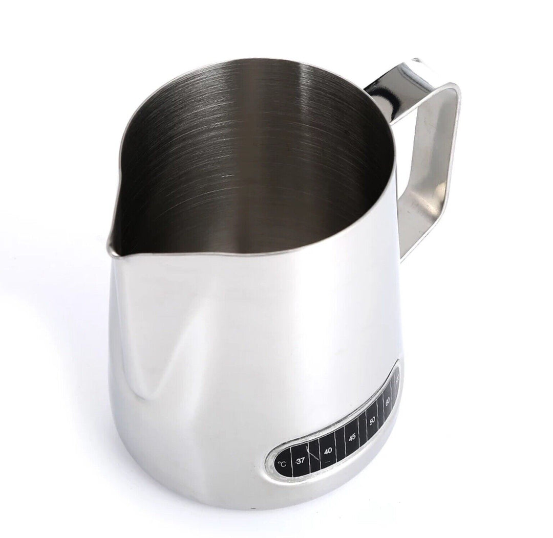Latte Pro Professional Milk Frothing Jug with Integrated Thermometer 600ml