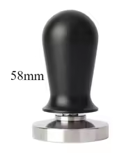 Coffee Tamper – 58mm Stainless Steel (Spring-Loaded Calibrated) – Black